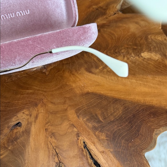 NEW Miu Miu Sunglasses with Pink and Brown Accents - Picture 5 of 9